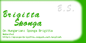 brigitta sponga business card